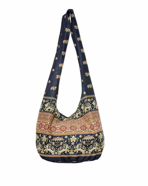 Boho Sling Purse Black-Bags-Lannaclothesdesign Shop-Lannaclothesdesign Shop