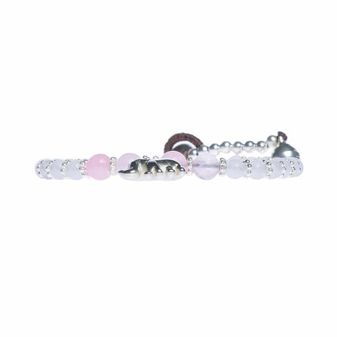 Clear Beads and Silver Bells Bracelet-Bracelet-Lannaclothesdesign Shop-Lannaclothesdesign Shop