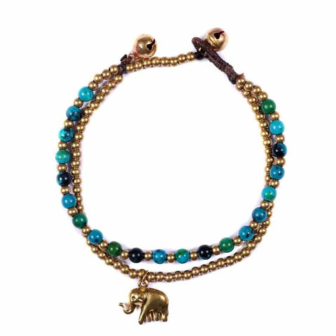 Colorful Blue and Green Bracelet-Bracelet-Lannaclothesdesign Shop-Lannaclothesdesign Shop
