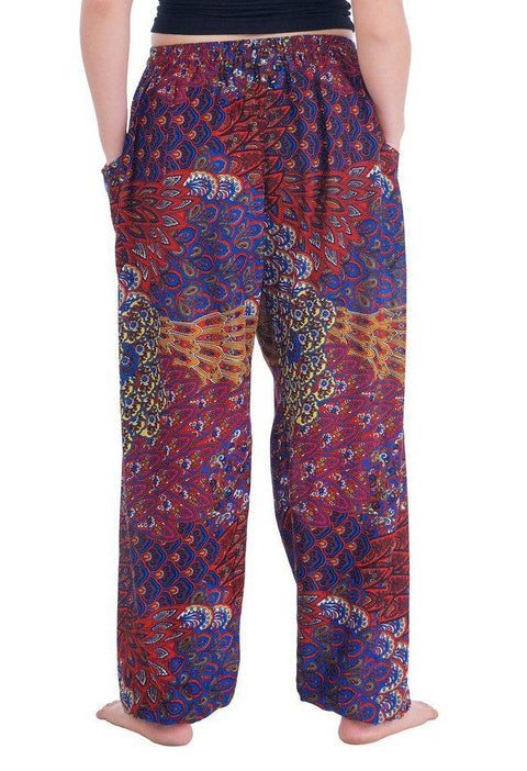 Colorful Harem Pants with Drawstring-Drawstring-Lannaclothesdesign Shop-Lannaclothesdesign Shop