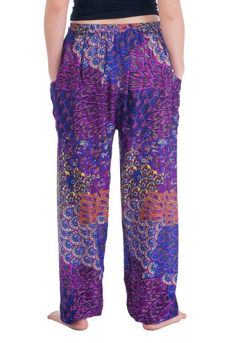 Colorful Harem Pants with Drawstring-Drawstring-Lannaclothesdesign Shop-Lannaclothesdesign Shop