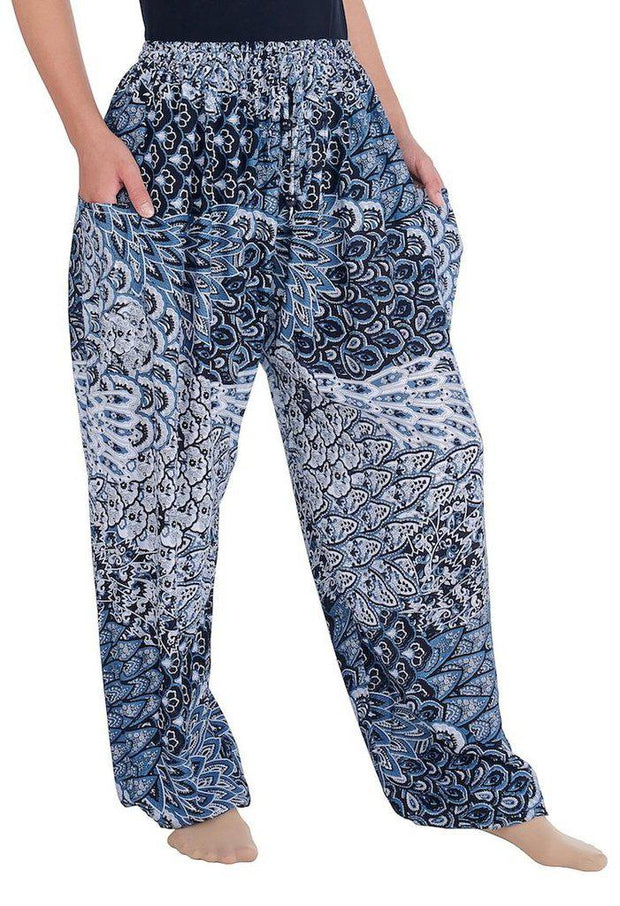 Colorful Harem Pants with Drawstring-Drawstring-Lannaclothesdesign Shop-Small-Black-Lannaclothesdesign Shop