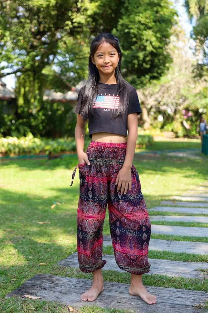 COLORFUL KIDS HAREM PANTS - Lannaclothesdesign Shop