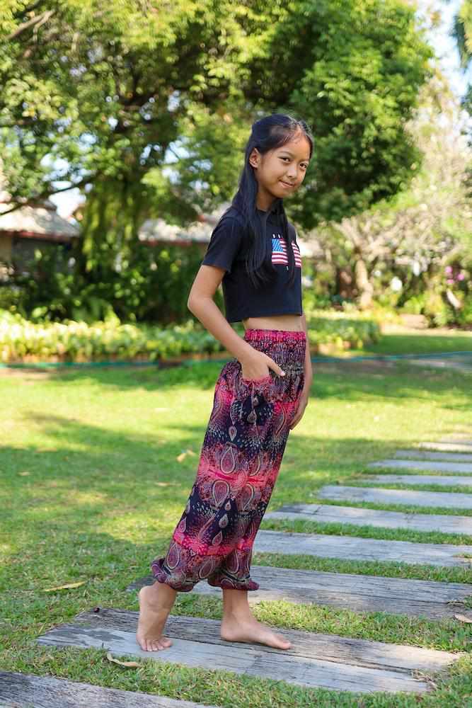 COLORFUL KIDS HAREM PANTS - Lannaclothesdesign Shop