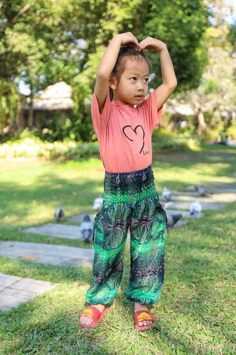 Buy Kiddopanti Kids Coral Self Design Harem Pants for Girls Clothing Online  @ Tata CLiQ