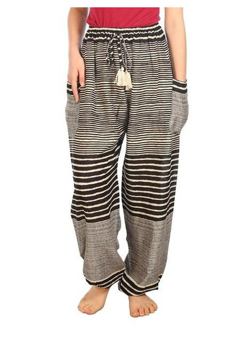 Drawstring Pants Striped Print-Drawstring-Lannaclothesdesign Shop-Lannaclothesdesign Shop