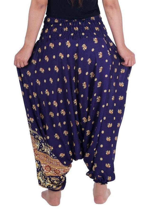 Elephant Harem Pants-Harem Jumpsuit-Lannaclothesdesign Shop-Lannaclothesdesign Shop