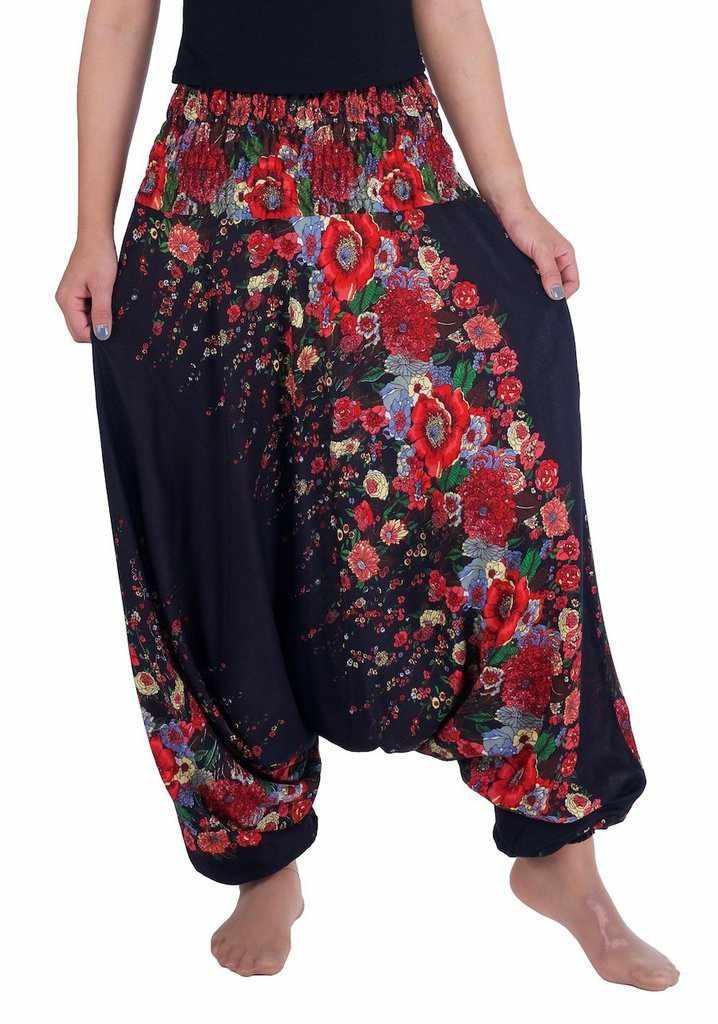 Floral Harem Pants - Lannaclothesdesign Shop