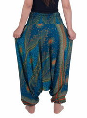 Flower Eye Harem Pants-Harem Jumpsuit-Lannaclothesdesign Shop-Lannaclothesdesign Shop