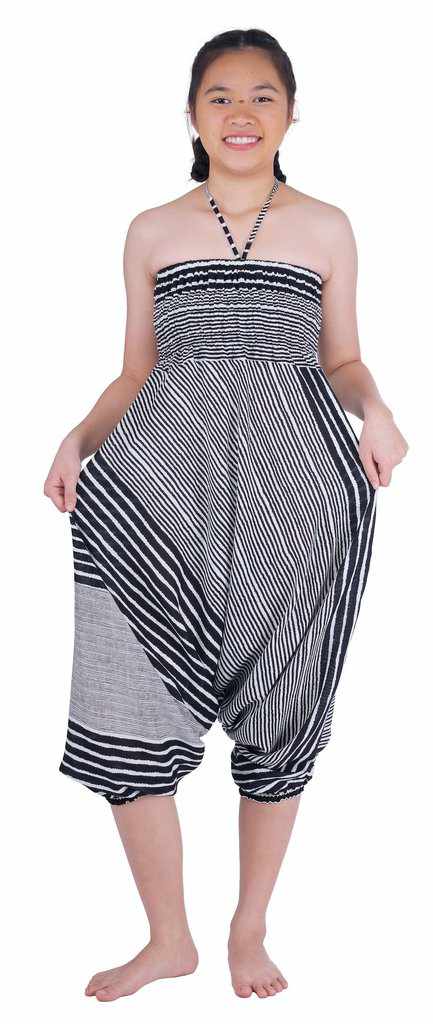 Harem Pants Striped Design-Harem Jumpsuit-Lannaclothesdesign Shop-Lannaclothesdesign Shop