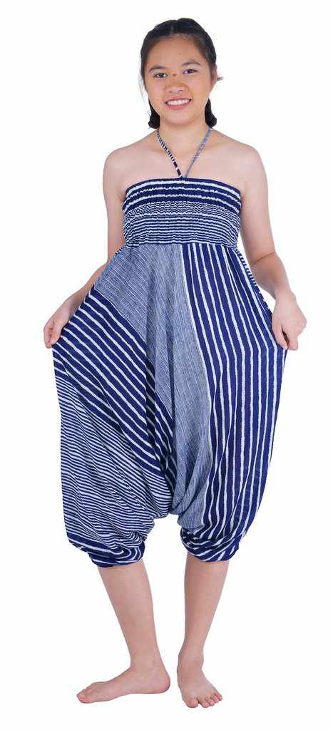 Harem Pants Striped Design-Harem Jumpsuit-Lannaclothesdesign Shop-Lannaclothesdesign Shop