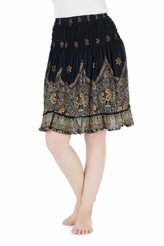 High Waisted Short Boho Skirt - Lannaclothesdesign Shop
