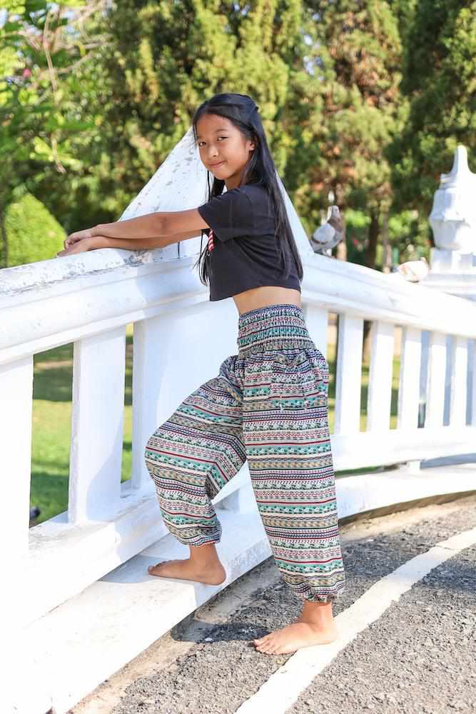 KIDS BOHO HAREM PANTS - Lannaclothesdesign Shop