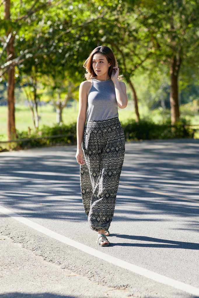 Lounge Loose Flowy Harem Pants - Lannaclothesdesign Shop