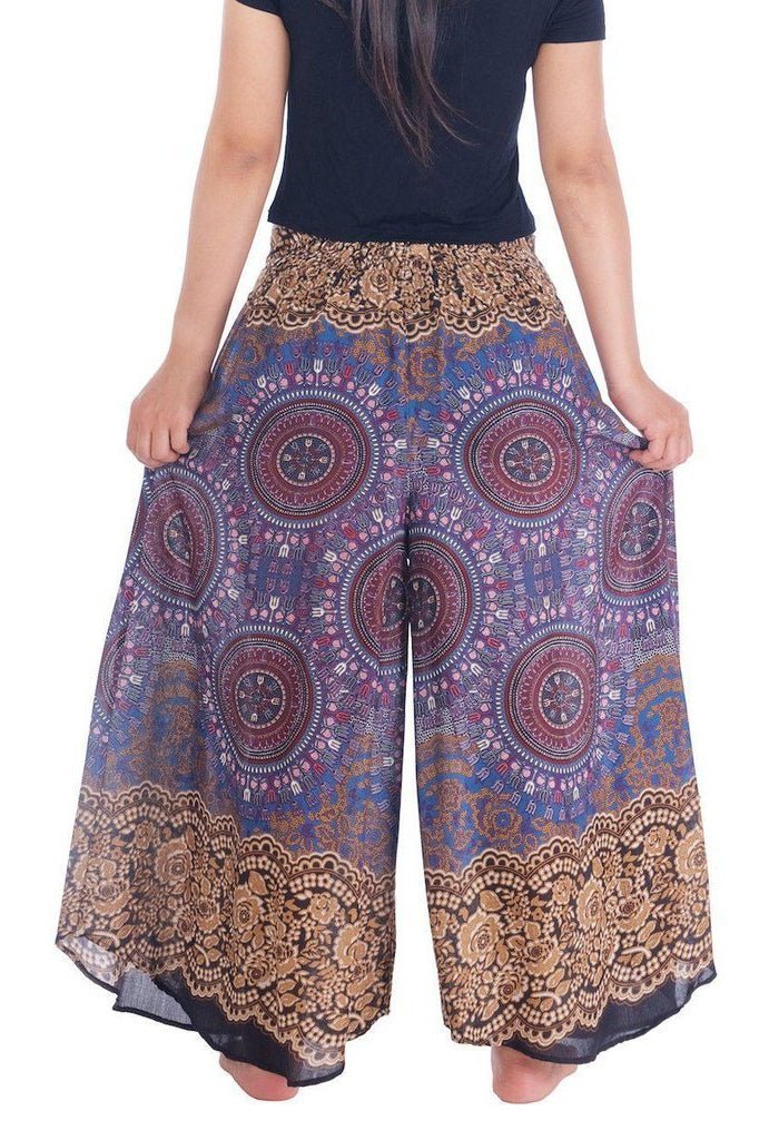 Lounge Rose Circle Palazzo Pants - Lannaclothesdesign Shop