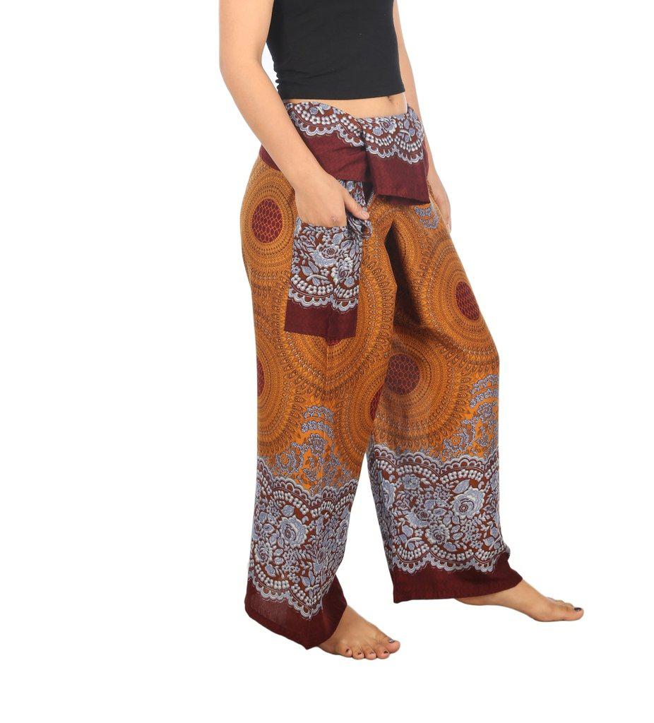Mandala Fisherman Yoga Pants - Lannaclothesdesign Shop