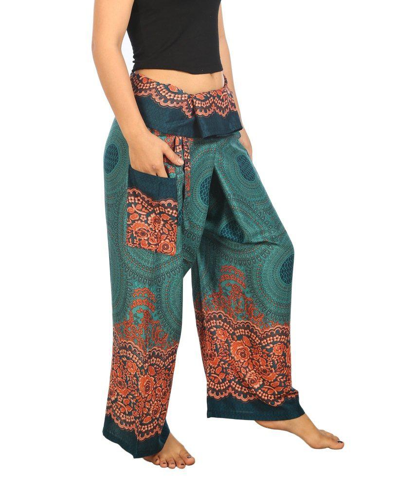 Mandala Fisherman Yoga Pants - Lannaclothesdesign Shop