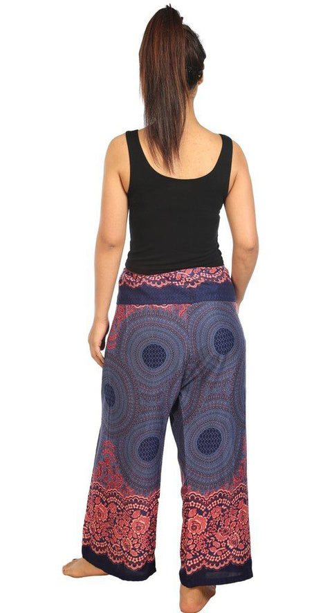 Mandala Fisherman Yoga Pants-Fisherman-Lannaclothesdesign Shop-Lannaclothesdesign Shop