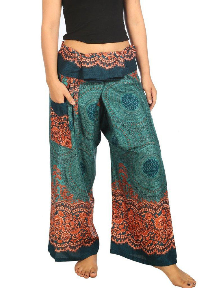 Mandala Fisherman Yoga Pants - Lannaclothesdesign Shop