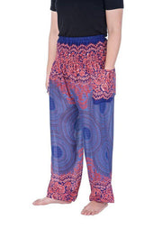 Mandala Harem Pants-Smocked-Lannaclothesdesign Shop-Lannaclothesdesign Shop