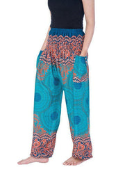 Mandala Harem Pants-Smocked-Lannaclothesdesign Shop-Lannaclothesdesign Shop