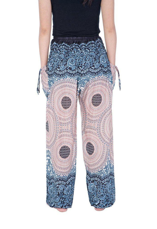 Mandala Harem Pants-Smocked-Lannaclothesdesign Shop-Lannaclothesdesign Shop