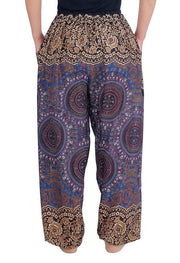 Mandala Harem Pants with Drawstring-Drawstring-Lannaclothesdesign Shop-Lannaclothesdesign Shop