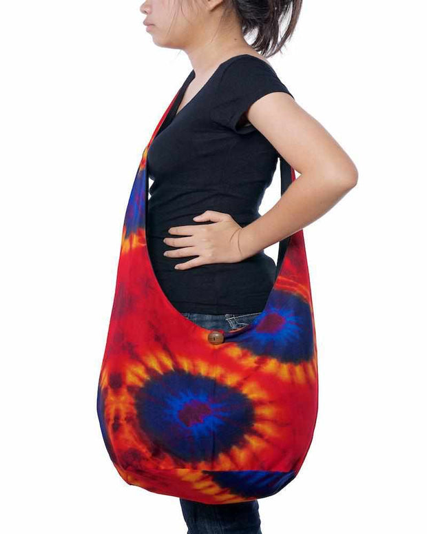 Orange Blue Sling Purse-Bags-Lannaclothesdesign Shop-Lannaclothesdesign Shop