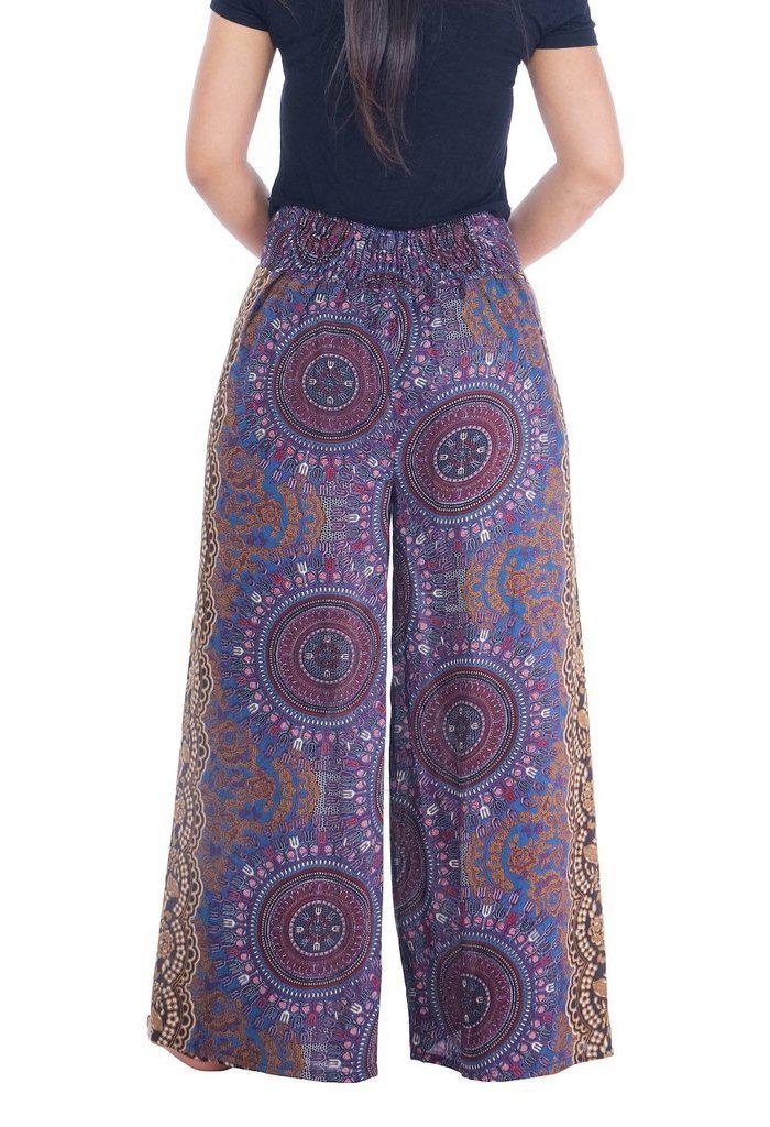 Rose Circle Wide Leg Pants - Lannaclothesdesign Shop