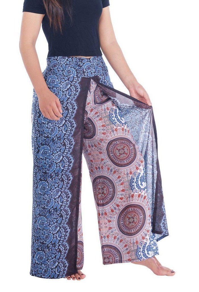 Rose Circle Wide Leg Pants - Lannaclothesdesign Shop