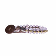 Rose Quartz Beads and Brass Boho Bracelet-Bracelet-Lannaclothesdesign Shop-Lannaclothesdesign Shop