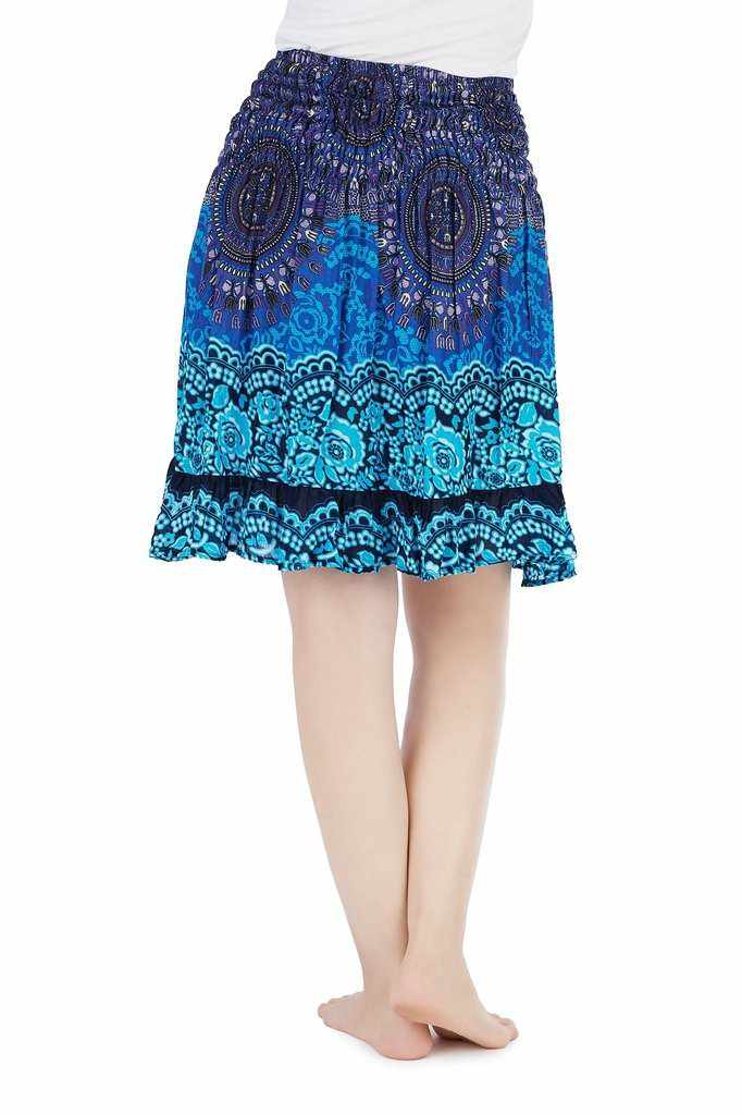 Short Mandala Boho Skirt - Lannaclothesdesign Shop