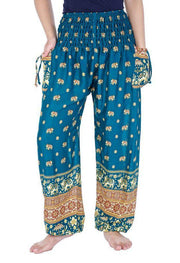 Small Elephant Harem Pants-Smocked-Lannaclothesdesign Shop-Lannaclothesdesign Shop