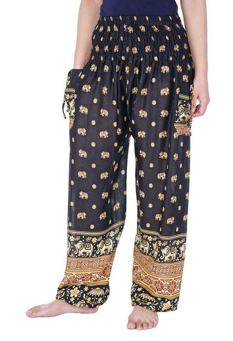 Small Elephant Harem Pants-Smocked-Lannaclothesdesign Shop-Lannaclothesdesign Shop