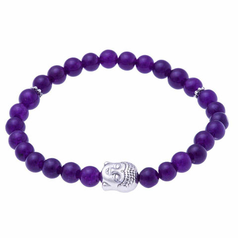 Stretchy Buddha Head Bracelet-Bracelet-Lannaclothesdesign Shop-Lannaclothesdesign Shop