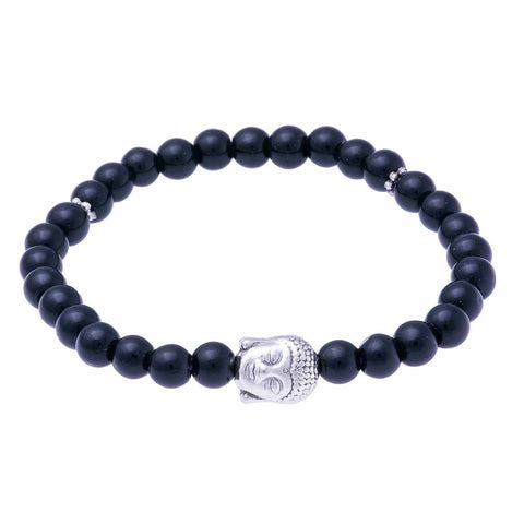 Stretchy Buddha Head Bracelet-Bracelet-Lannaclothesdesign Shop-Lannaclothesdesign Shop