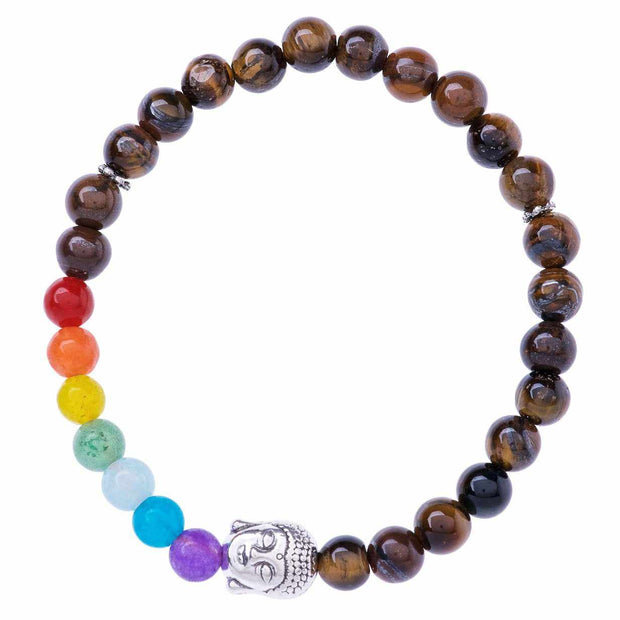 Stretchy Buddha Head Bracelet-Bracelet-Lannaclothesdesign Shop-Lannaclothesdesign Shop