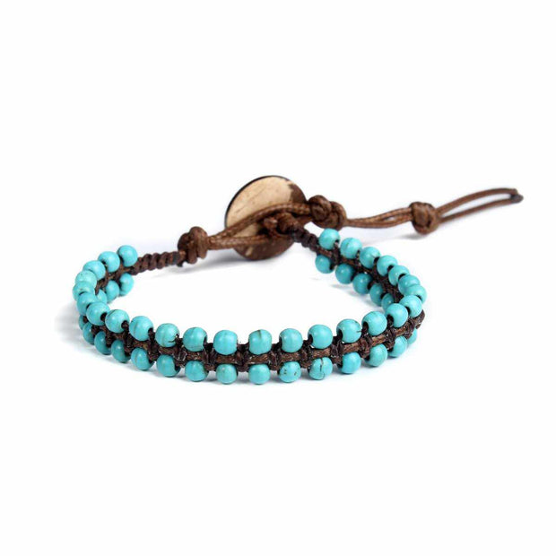 Turquoise Boho Bracelet-Bracelet-Lannaclothesdesign Shop-Lannaclothesdesign Shop