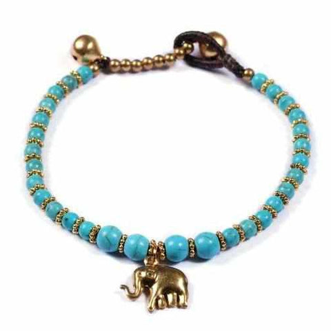 Turquoise Boho Chic Bracelet-Bracelet-Lannaclothesdesign Shop-Lannaclothesdesign Shop