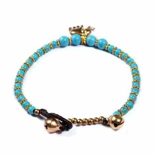 Turquoise Boho Chic Bracelet-Bracelet-Lannaclothesdesign Shop-Lannaclothesdesign Shop