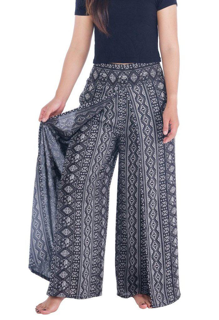 Wide Leg Pants Elephants Design - Lannaclothesdesign Shop