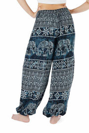 Women black Hippie Trousers-Jenny Pants-Lannaclothesdesign Shop-Lannaclothesdesign Shop