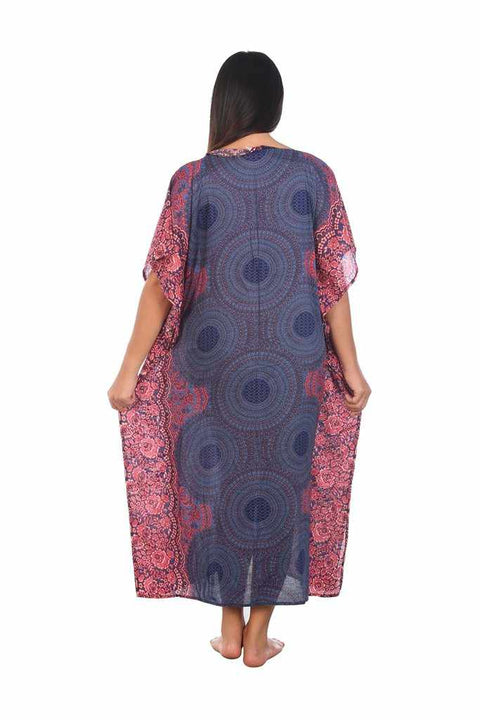 Women's Long Kaftan-Dress-Lannaclothesdesign Shop-Lannaclothesdesign Shop