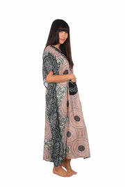 Women's Long Kaftan-Dress-Lannaclothesdesign Shop-Lannaclothesdesign Shop