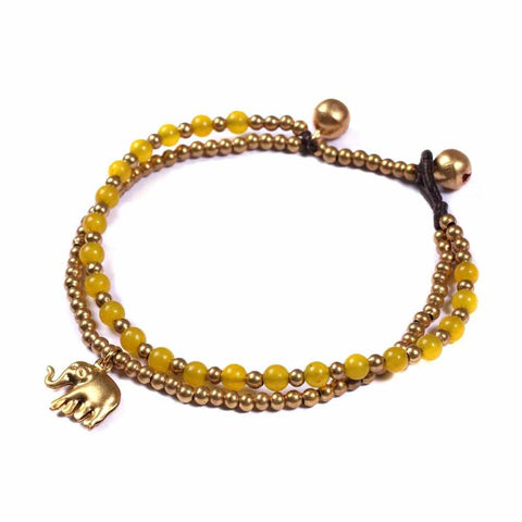 Yellow Agate Bracelet-Bracelet-Lannaclothesdesign Shop-Lannaclothesdesign Shop