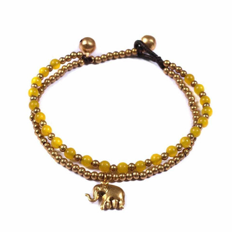 Yellow Agate Bracelet-Bracelet-Lannaclothesdesign Shop-Lannaclothesdesign Shop